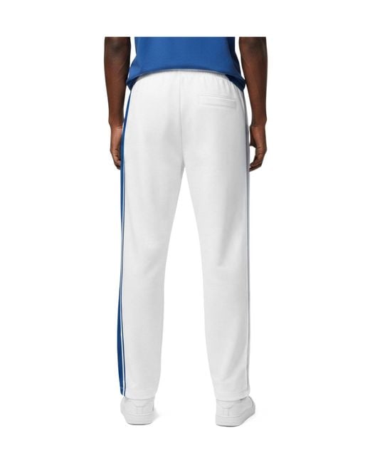 Boss White Color Block Casual Long Pants for men