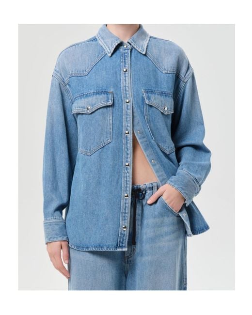 Agolde Blue Lotta Shirt (Flyweight)