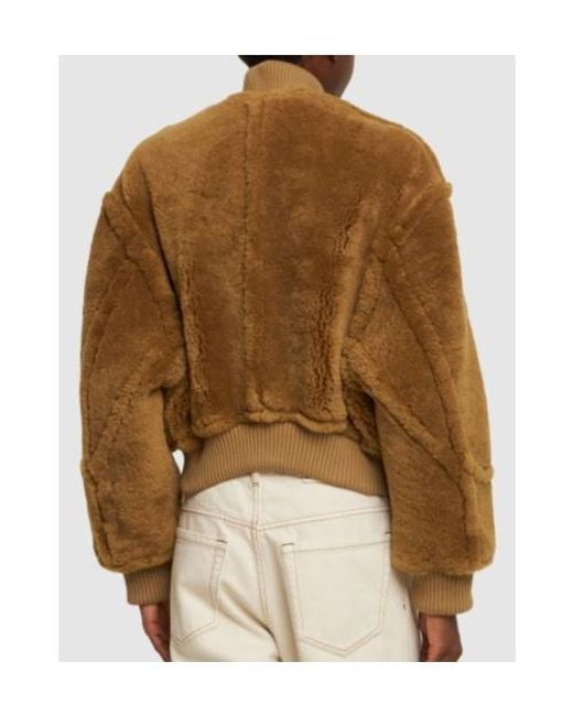 Jacquemus Brown Zippered Leather Jacket
