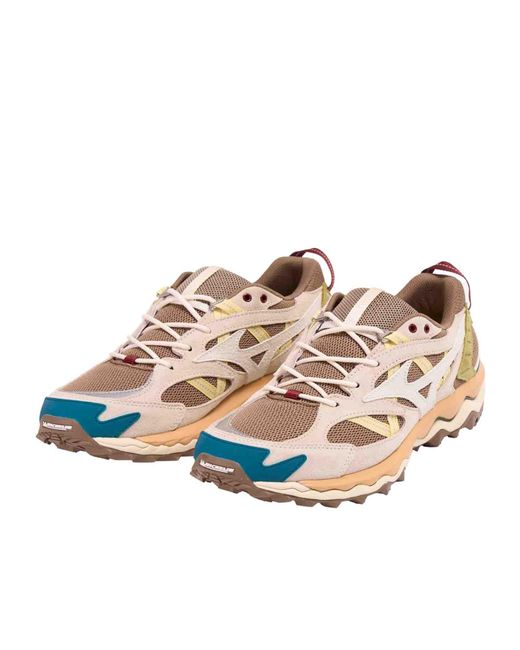 Mizuno Pink Lace-Up Sneakers for men