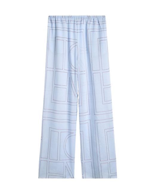 Totême Blue Totême Monogram Pajama Bottoms