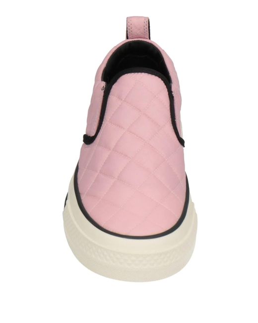 Dolce & Gabbana Pink Solid Color Round Toe Casual Shoes