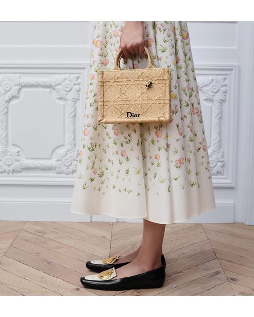 Dior Metallic Mini Book Tote With Strap
