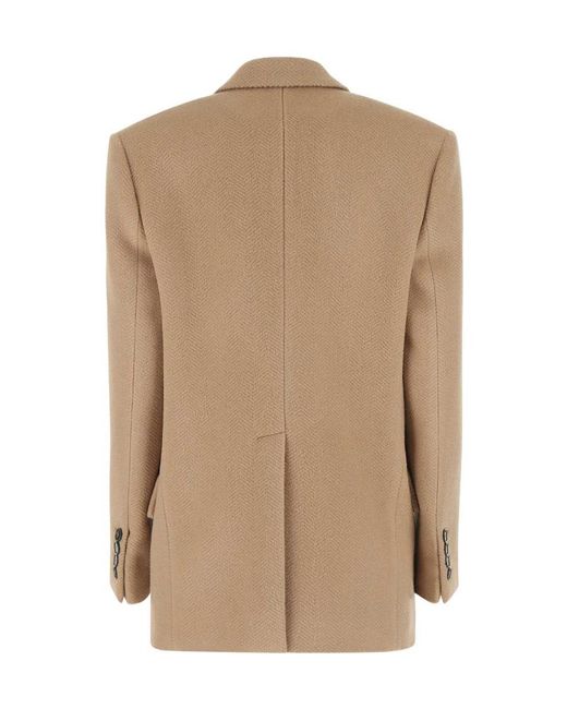 Stella McCartney Brown Single-Breasted Tailored Blazer