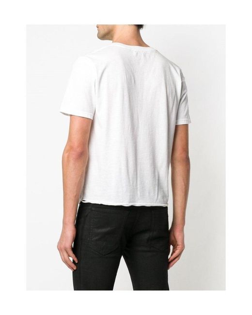 Saint Laurent White Arizona T-Shirt for men