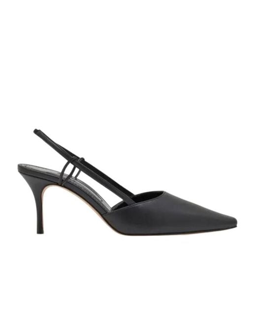 Manolo Blahnik Multicolor Pointed Slingback Heeled Sandals