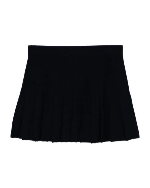 Reformation Black Mina Skirt