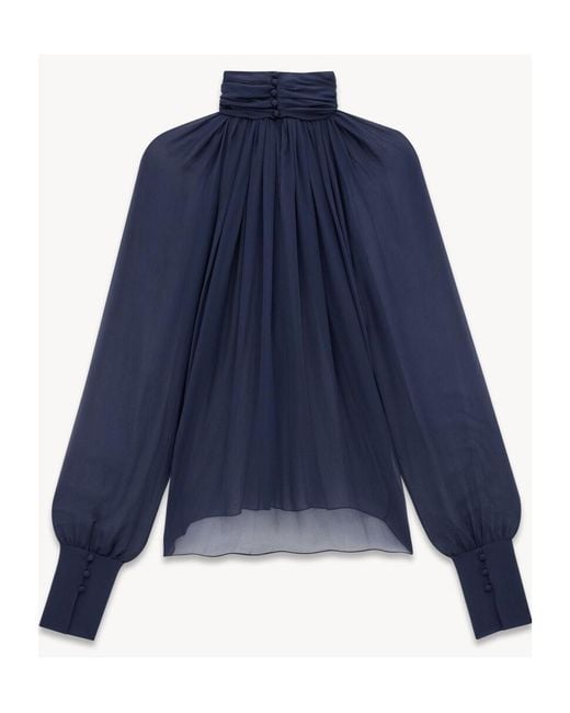 Saint Laurent Blue Shirts