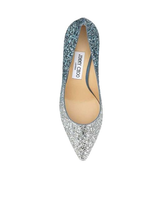 Jimmy Choo Metallic Pointed-Toe High Heels