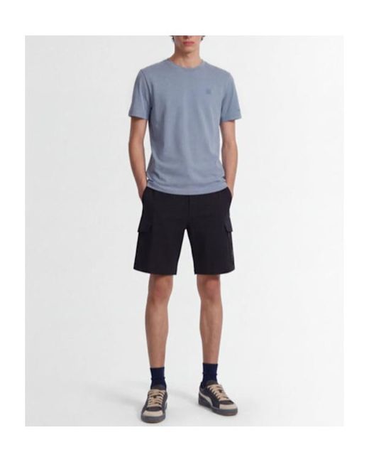 Moose Knuckles Blue Duluth T-Shirt for men