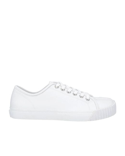 Maison Margiela White Simple Low Cut Casual Shoes