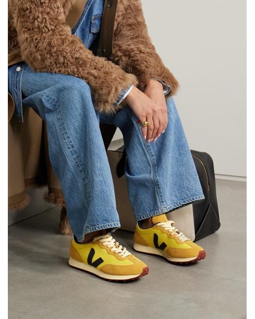 Veja Yellow Rio Branco Mesh Sneakers