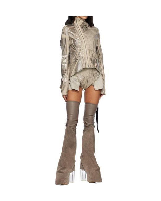 Rick Owens Natural Concordians Naska Gary Denim Casual Jacket