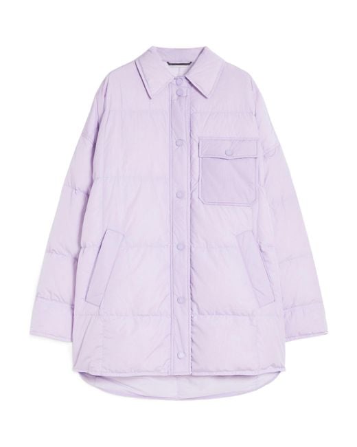 Weekend by Maxmara Purple Long-Sleeved Down Jacket