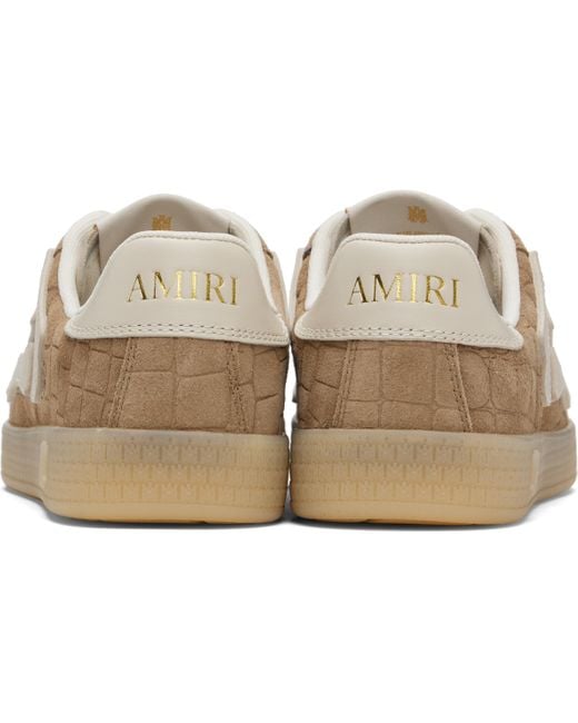Amiri Brown Pacific Bones Sneakers for men