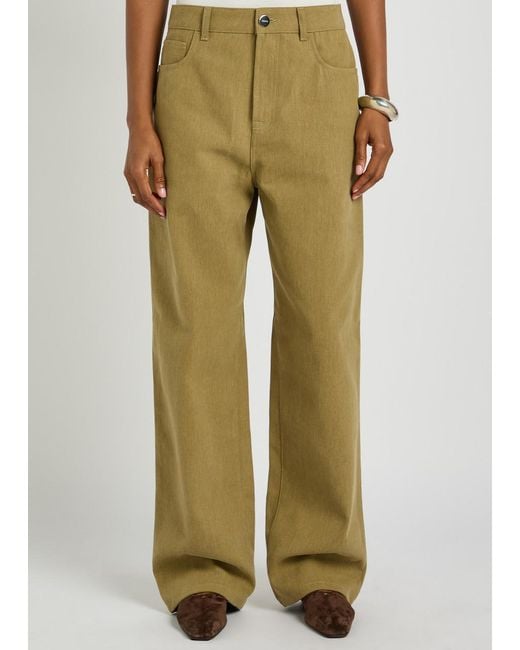 Rohe Green Baggy Wide-Leg Jeans