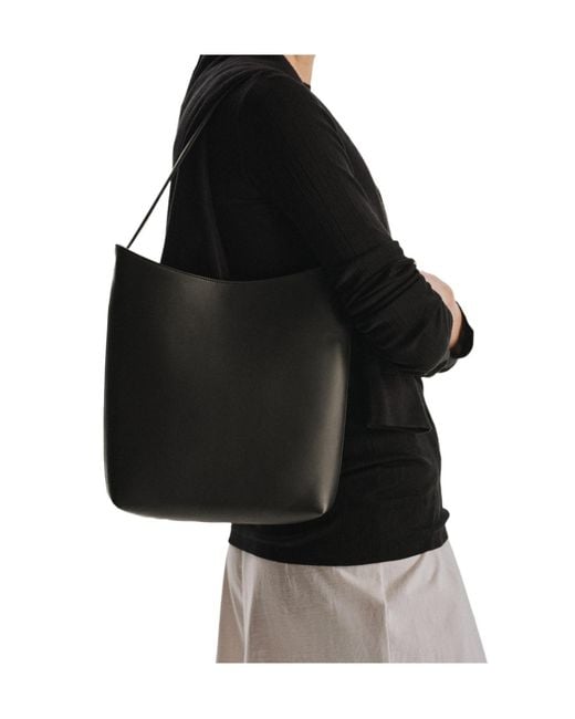 The Row Black Alma Shoulder Bag
