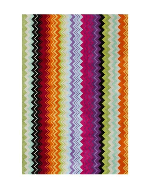 Missoni White Home Giacomo Zigzag Towel for men