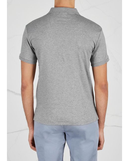 Polo Ralph Lauren Gray Slim Pima Cotton Polo Shirt for men