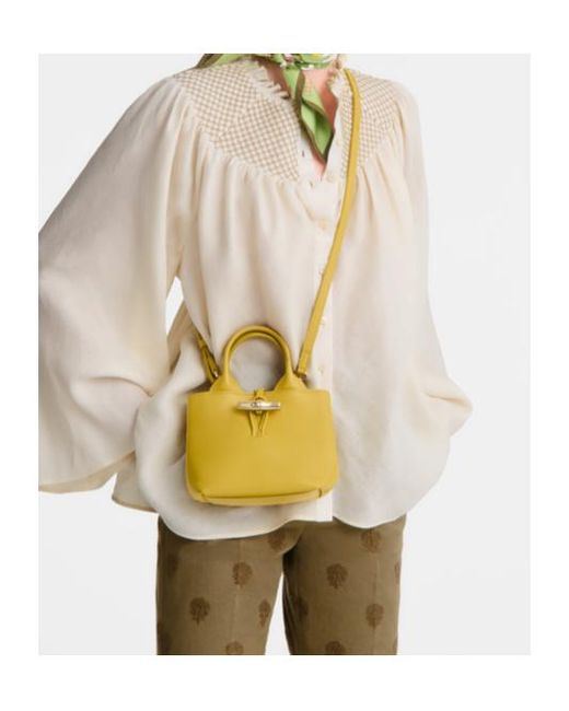 Longchamp Yellow Extra Small Le Roseau Tote Bag