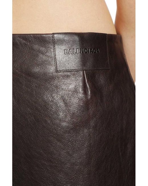 Balenciaga Black A-Line Mini Skirt