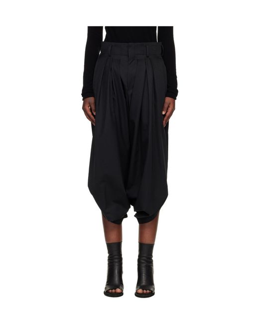 Comme des Garçons Black Casual Trousers With Belt Loops