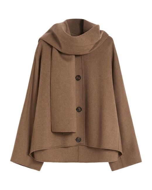 Max Mara Brown 'S Kate Button-Up Coat