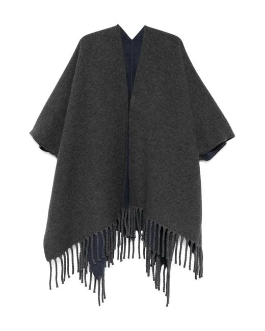 Brunello Cucinelli Black Fringes-Detail Cap