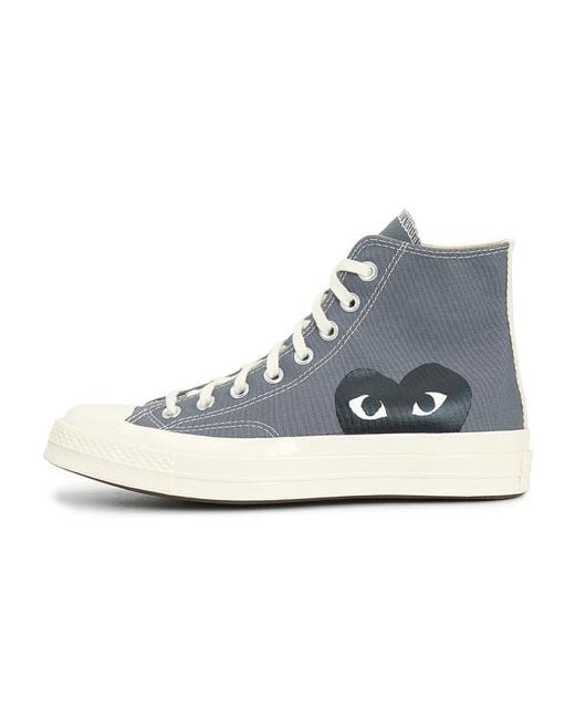 Comme des Garçons Blue Round Toe Sneakers for men