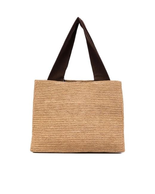 The Row Brown Woven Handbag