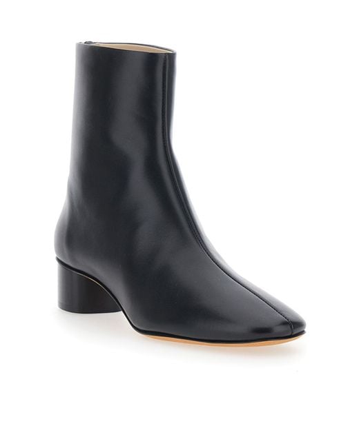 Le Monde Beryl Black Carole Block Heel Ankle Boots