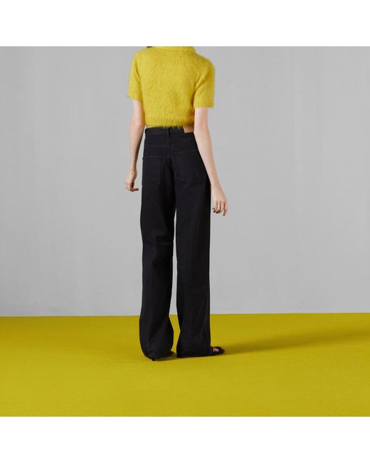 Gucci Black Horsebit Straight-Leg Pants