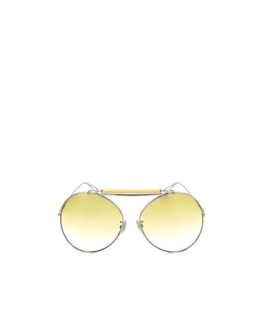 Max Mara Metallic Logo Sunglasses