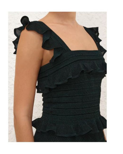 Zimmermann Black Valiant Frill Cami