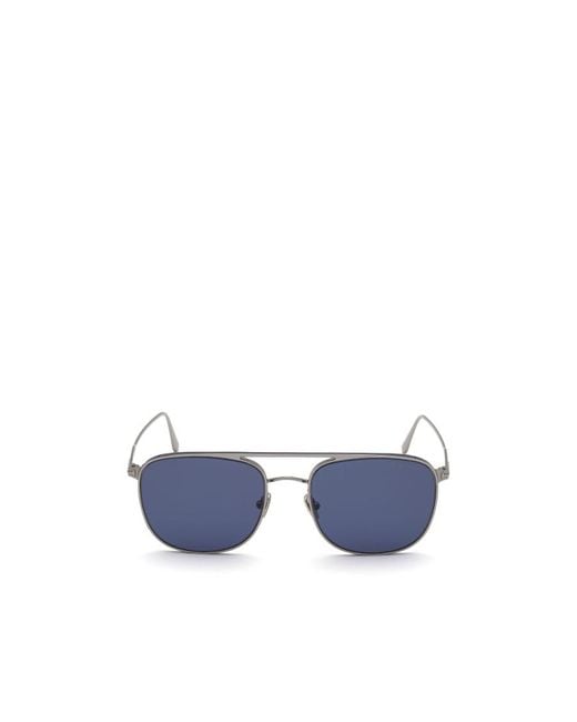 Tom Ford Blue Logo Logo Sunglasses for men