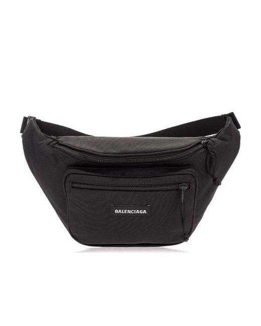 Balenciaga Black Explorer Belt Bag for men