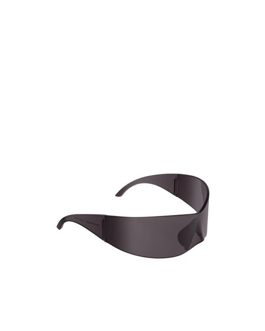 Balenciaga White Eyewear Panther Mask Sunglasses for men