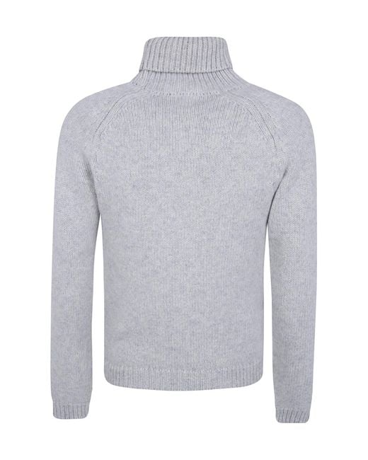 Tom Ford Gray High Neck Knitted Jumper for men