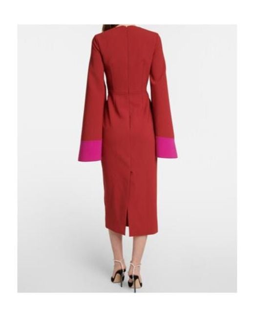 Roksanda Red Zimara Midi Dress