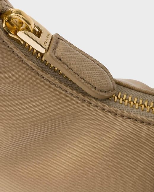 Prada Gray Re-Edition 2005 Re-Nylon And Saffiano Mini Bag