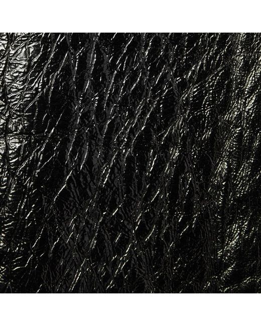Gucci Black Shiny Leather Skirt