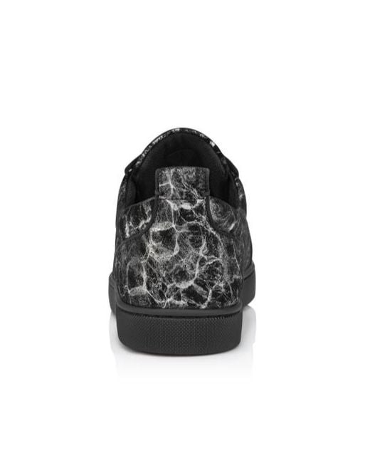 Christian Louboutin Black Louis Junior Spikes Orlato Sneakers for men