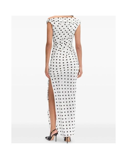 Jacquemus White Polka Dot Patterned Dress