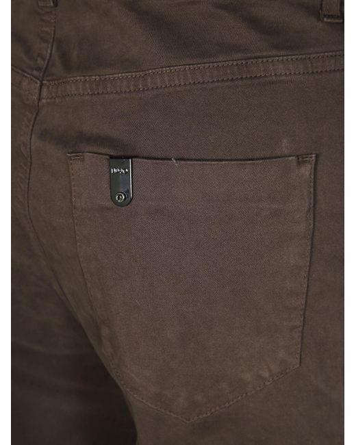 Liu Jo Brown Rear Logo Detail Button Balloon Trousers