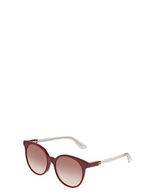 Gucci Pink Round Frame Sunglasses