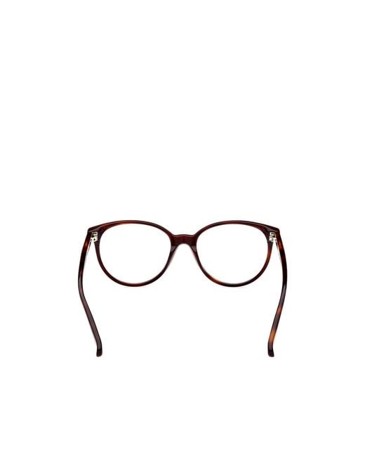 Max Mara White Cat-Eye Frame Glasses