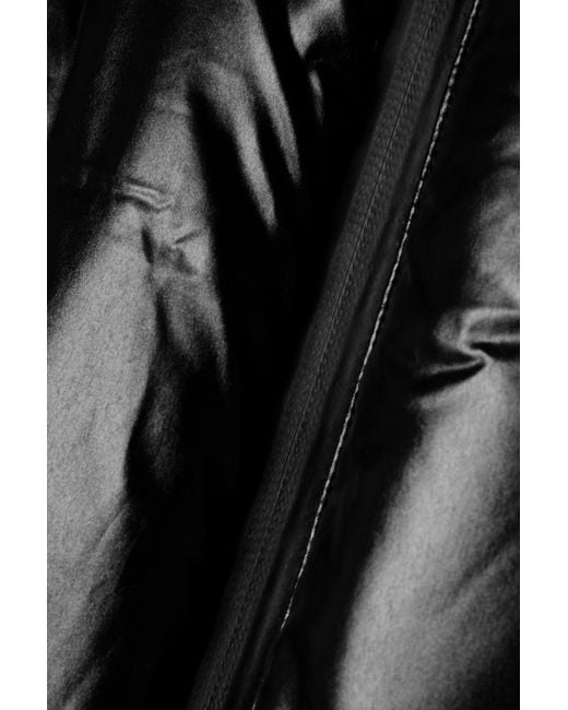 Aztech Mountain Black Daisy Nuke Cropped Quilted Glossed-Shell Down Jacket