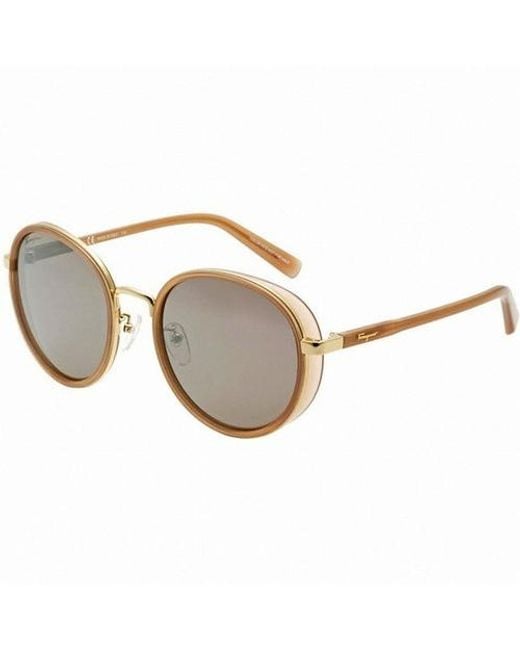 Ferragamo Metallic Logo Sunglasses