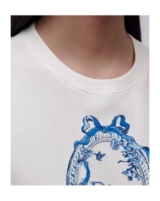 Dior White Iviera Oversized T-Shirt