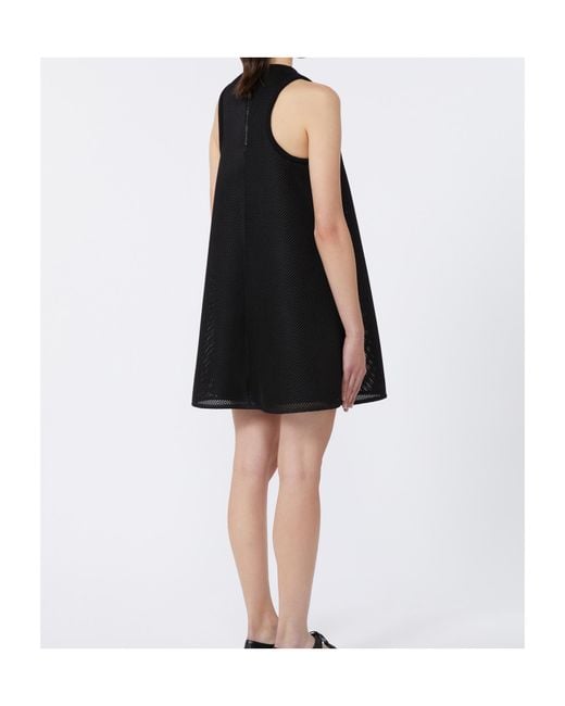 Max Mara Black Didone Mesh Flared Dress